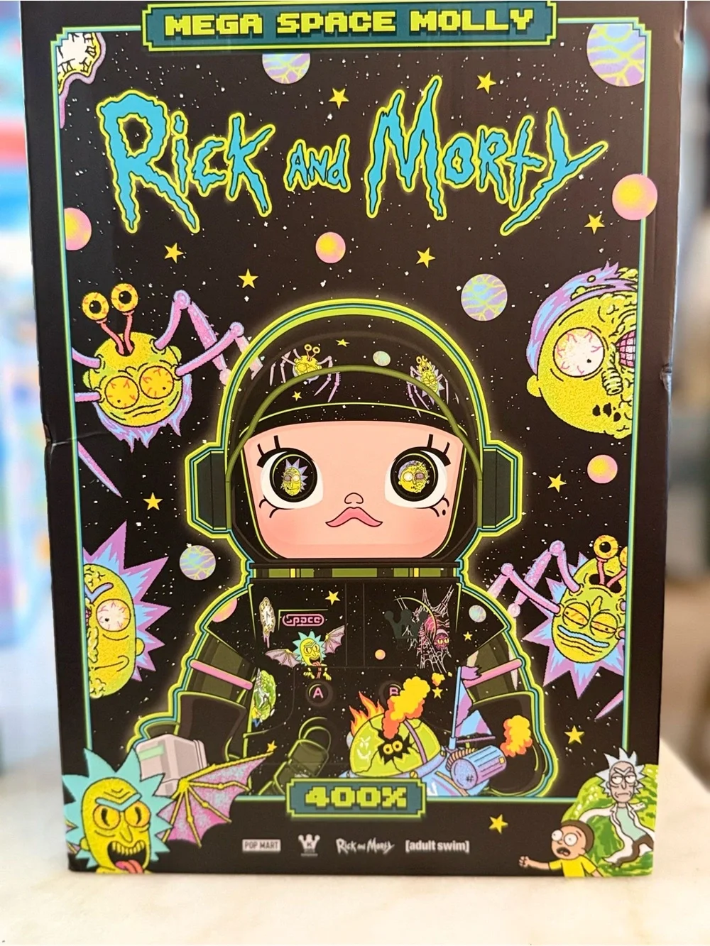 Mega Space Molly Rick and Morty Collectible Figure - Black & Neon